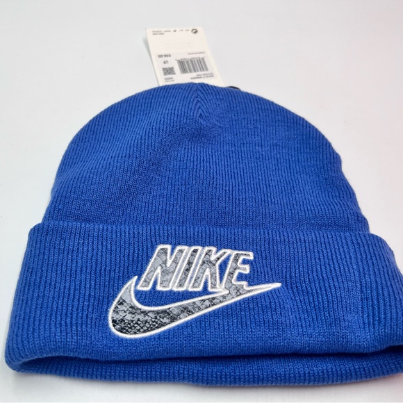 Supreme x Nike Snakeskin Beanie 'Blue' - Picture 5 of 13